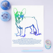 Coolste Franse Bulldog Jongen Flyer (Enkel)