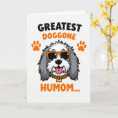 Coolste Hond Moeder Kaart (Gele Bloem)
