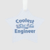Coolste Ingenieur Ijs Ornament (voorkant)