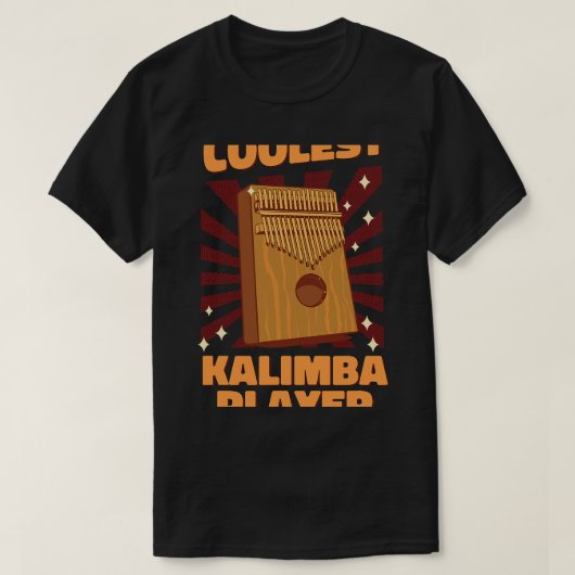 Coolste Kalimba speler geluidsinstrument Kalimba T-shirt (Design voorkant)