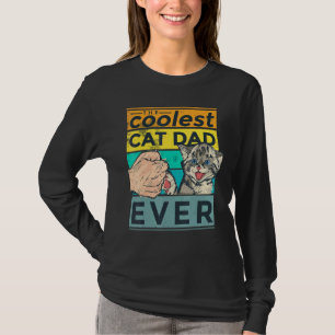 coolste kat papa ooit stoot vuist t-shirt