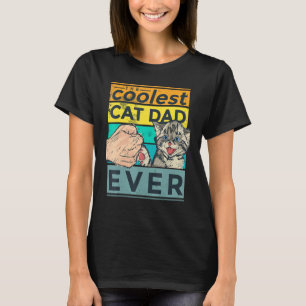  coolste kat papa ooit stoot vuist t-shirt