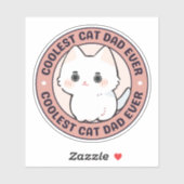 COOLSTE KATTENVADER OOIT STICKER (Vel)