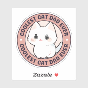 COOLSTE KATTENVADER OOIT STICKER