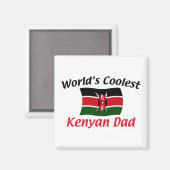 Coolste Keniaanse vader Magneet (Voorkant / Achterkant)
