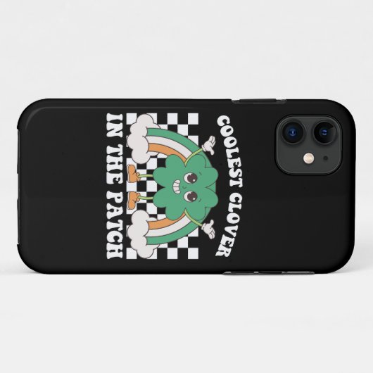 Coolste Klaver In De Patch St. Patrick's Dag Case-Mate iPhone Case (Achterkant (horizontaal))