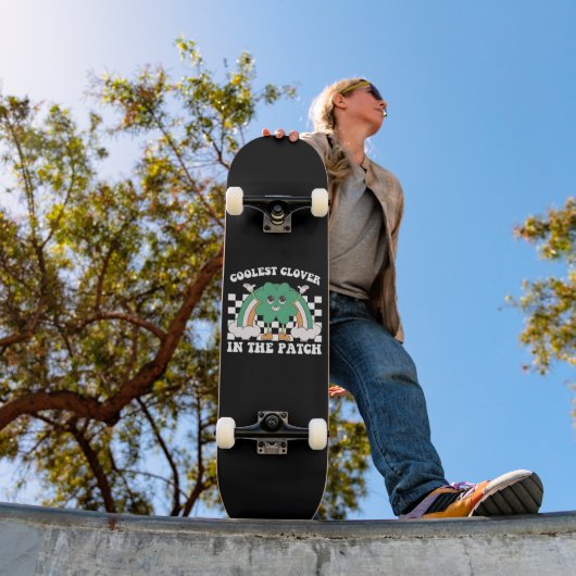 Coolste Klaver In De Patch St. Patrick's Dag Persoonlijk Skateboard (Buiten 1)