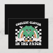 Coolste klaver in de patch St Patrick's Day Briefkaart (Voorkant / Achterkant)