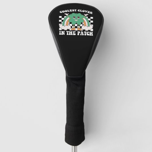 Coolste klaver in de patch St Patrick's Day Golfheadcover (Voorkant)
