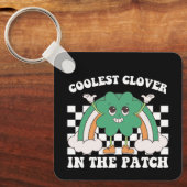 Coolste klaver in de patch St Patrick's Day Sleutelhanger (Voorkant)