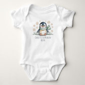 Coolste Kleine Winterpinguïn Persoonlijk Romper (Voorkant)