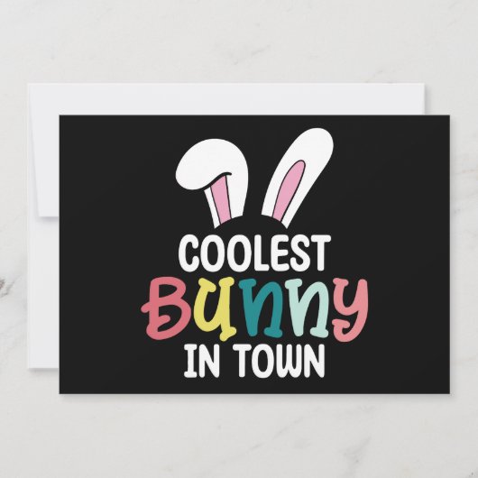 Coolste konijn in de stad paashaas konijn kaart (Voorkant)