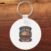 Coolste Labrador Retriever Vader Hond Berg Poot Af Sleutelhanger (Voorkant)