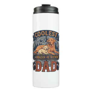 Coolste Labrador Retriever Vader Hond Berg Poot Af Thermosbeker