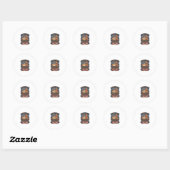 Coolste Labrador Retriever Vader Hond Berg Poot Pr Ronde Sticker (Vel)