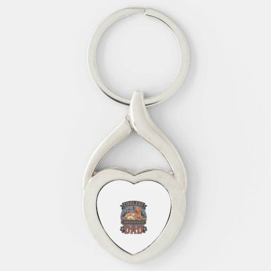 Coolste Labrador Retriever Vader Hond Berg Poot Pr Sleutelhanger (Voorkant)