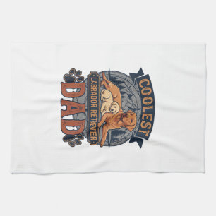 Coolste Labrador Retriever Vader Hond Berg Poot Pr Theedoek