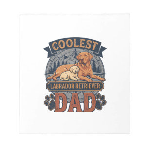 Coolste Labrador Retriever Vader Hond Bergpoot Pr Notitieblok