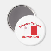 Coolste Maltese vader Magneet (Voorkant / Achterkant)