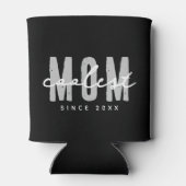 Coolste mam sinds 20XX moderne eenvoudige preppy Blikjeskoeler (Achterkant)