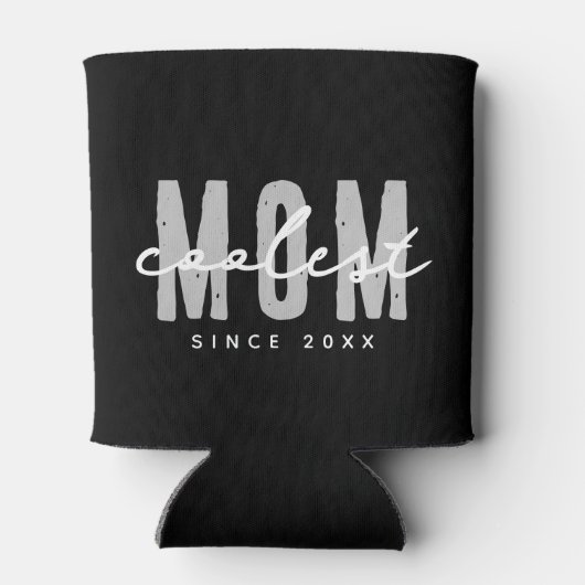 Coolste mam sinds 20XX moderne eenvoudige preppy Blikjeskoeler (Achterkant)