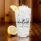 Coolste mam sinds 20XX moderne eenvoudige preppy Glas