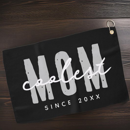 Coolste mam sinds 20XX moderne eenvoudige preppy Golfhanddoek