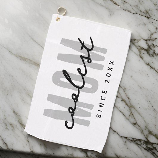 Coolste mam sinds 20XX moderne eenvoudige preppy Golfhanddoek