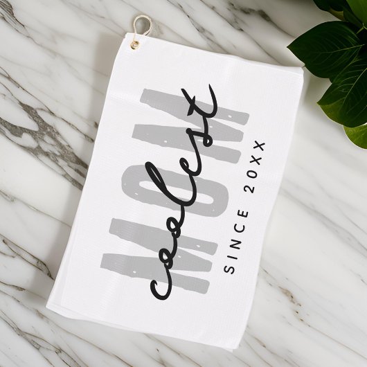 Coolste mam sinds 20XX moderne eenvoudige preppy Golfhanddoek