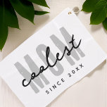 Coolste mam sinds 20XX moderne eenvoudige preppy Golfhanddoek<br><div class="desc">Dit eenvoudige en moderne ontwerp bestaat uit san serif typografie.</div>