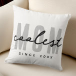 Coolste mam sinds 20XX moderne eenvoudige preppy Kussen<br><div class="desc">Dit eenvoudige en moderne ontwerp bestaat uit san serif typografie.</div>