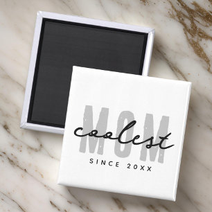 Coolste mam sinds 20XX moderne eenvoudige preppy Magneet