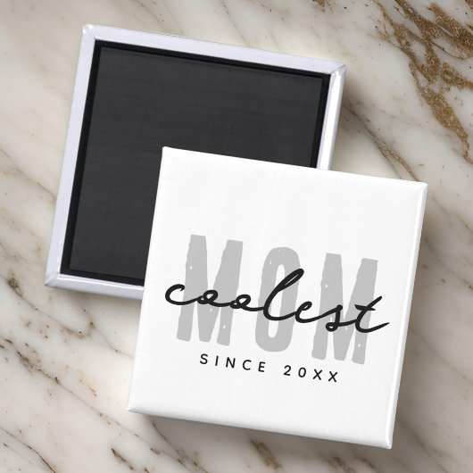 Coolste mam sinds 20XX moderne eenvoudige preppy Magneet