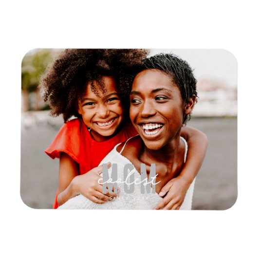 Coolste mam sinds 20XX moderne eenvoudige preppy Magneet (Horizontaal)