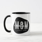 Coolste mam sinds 20XX moderne eenvoudige preppy Mok (Links)