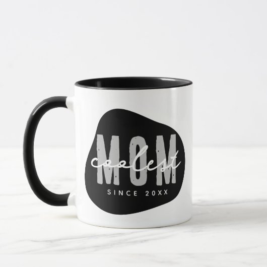 Coolste mam sinds 20XX moderne eenvoudige preppy Mok (Links)