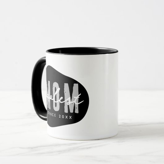 Coolste mam sinds 20XX moderne eenvoudige preppy Mok (Voorkant links)