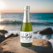 Coolste mam sinds 20XX moderne eenvoudige preppy Sparkling Wijnetiket