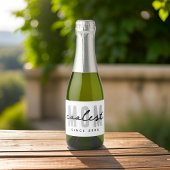 Coolste mam sinds 20XX moderne eenvoudige preppy Sparkling Wijnetiket