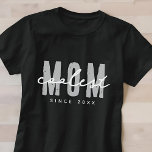 Coolste mam sinds 20XX moderne eenvoudige preppy T-shirt<br><div class="desc">Dit eenvoudige en moderne ontwerp bestaat uit san serif typografie.</div>