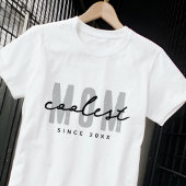 Coolste mam sinds 20XX moderne eenvoudige preppy T-shirt
