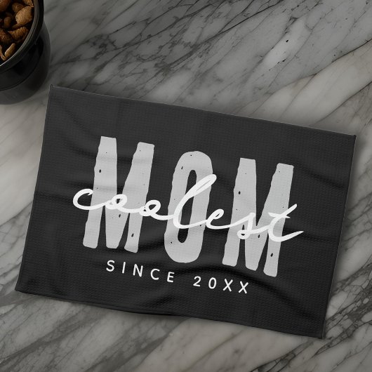 Coolste mam sinds 20XX moderne eenvoudige preppy Theedoek