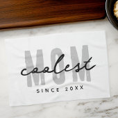 Coolste mam sinds 20XX moderne eenvoudige preppy Theedoek