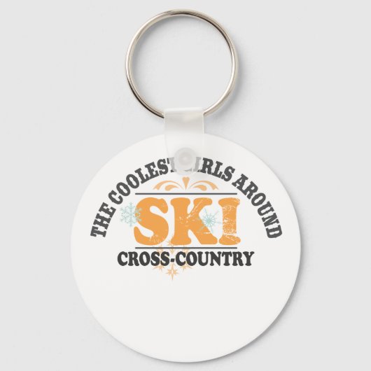 Coolste Meisjes XC Ski Sleutelhanger (Voorkant)