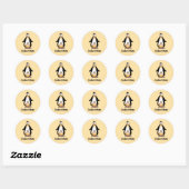 Coolste Moeder Pinguïn Familie Design Ronde Sticker (Vel)