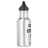 Coolste Oom Ever Typografie Persoonlijke Papa Waterfles (Links)