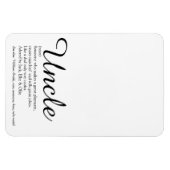 Coolste Oom Ooit, Funcle Definitie Script Magneet (Horizontaal)