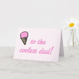 Coolste pa! Leuke Ice Cream Cone Vaderdag Kaart