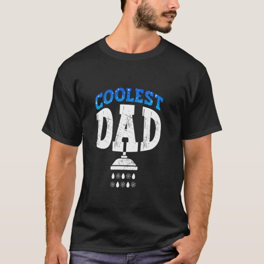 Coolste Papa - Koude Douche IJsbad T-shirt (Voorkant)