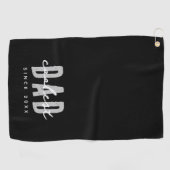 Coolste papa sinds 20XX moderne eenvoudige preppy Golfhanddoek (Horizontaal)